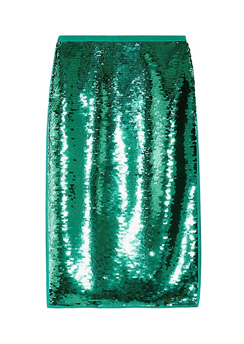 Glam Shimmer Midi Skirt