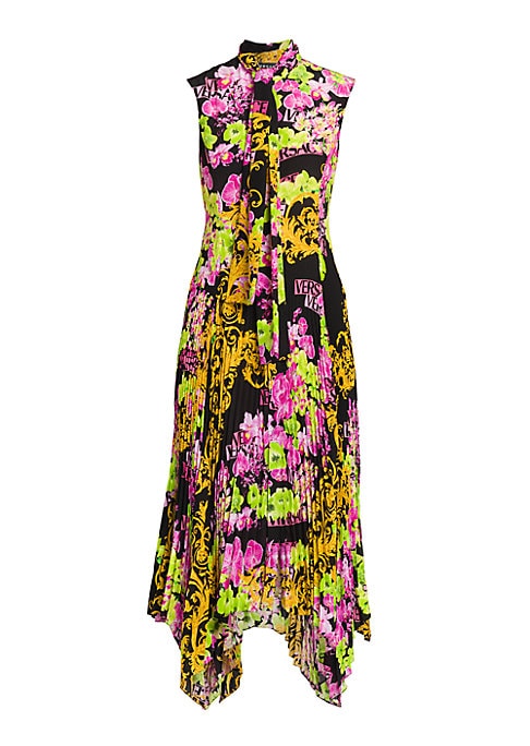 Floral Asymmetric Midi Dress