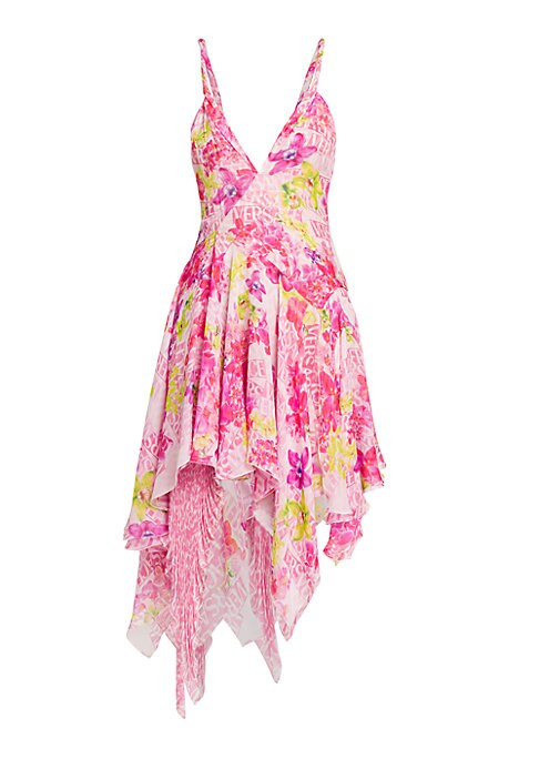 Floral Chiffon Midi Dress