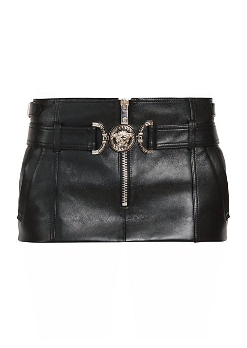 Gothic Rebel Leather Skirt