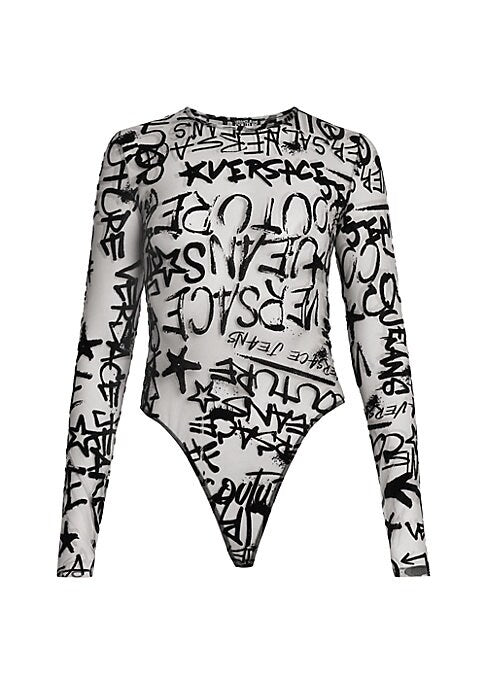 Mesh Graffiti Bodysuit