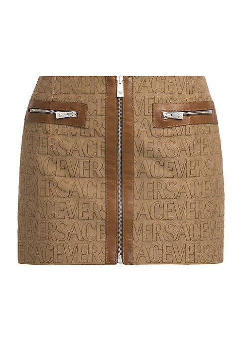Chic Canvas Miniskirt