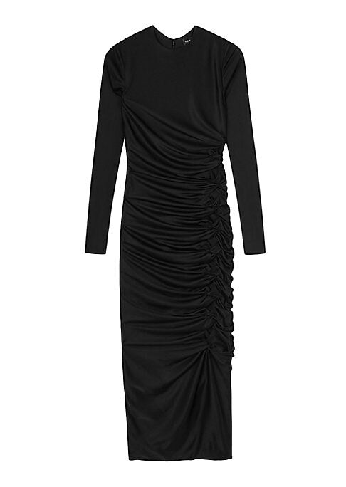 Ruched Seaside Midi Dress