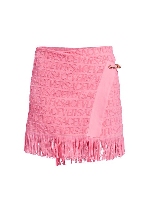 Fringe Logo Wrap Skirt