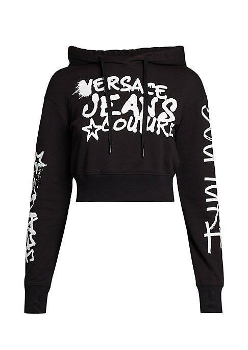 Urban Graffiti Crop Hoodie