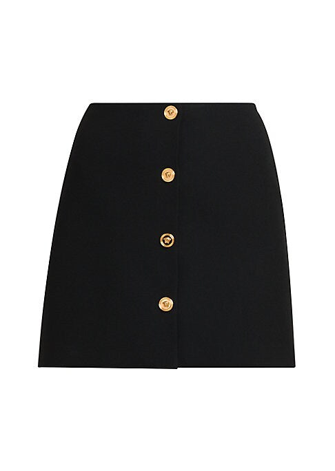 Glamorous Buttoned Miniskirt