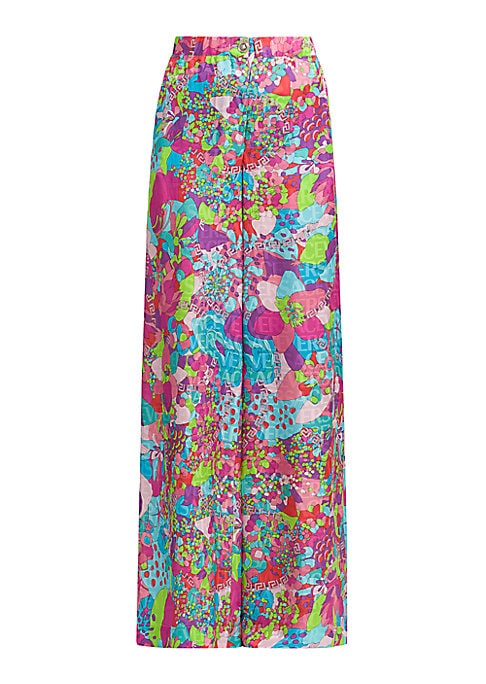 Floral Luxe Wide-Leg Pants