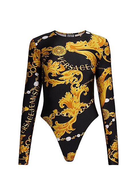 Chic Chain Print Bodysuit
