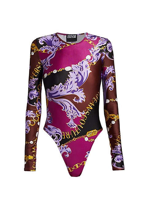 Chic Chain-Print Bodysuit