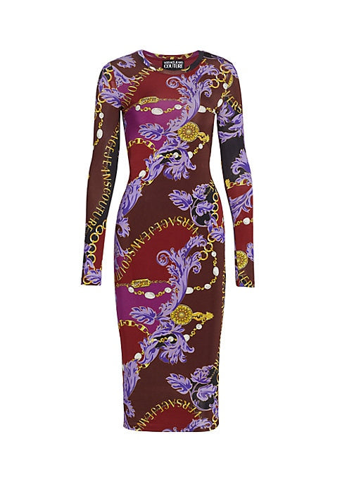 Chic Chain-Print Dress
