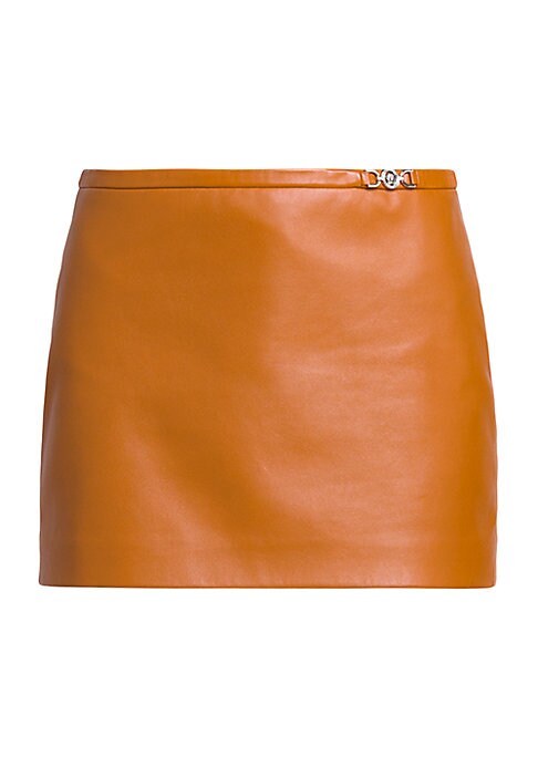 Elegant Leather Mini Skirt