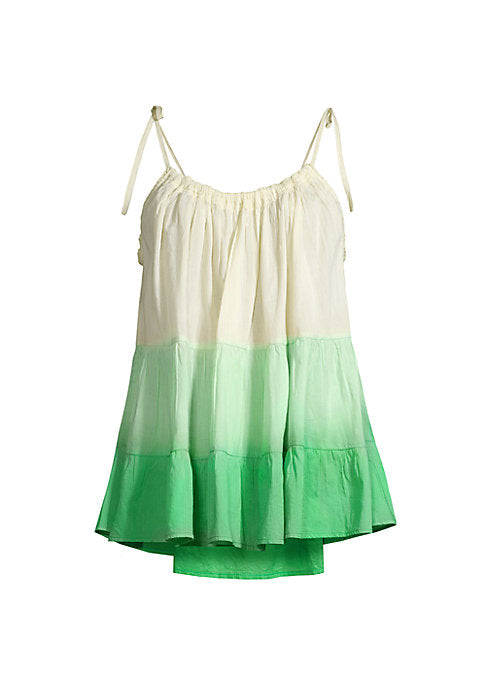 Ombre Tie-Shoulder Top