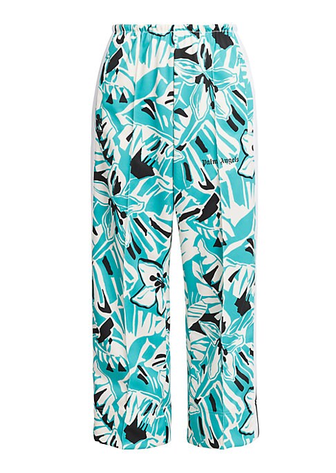 Tropical Pleat Crop Pants