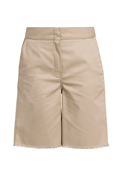 Frayed Waist Bermuda Shorts