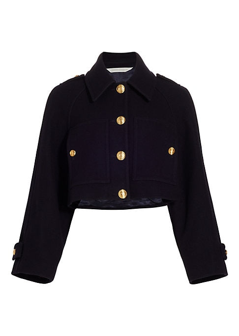 Chic Boxy Wool Jacket