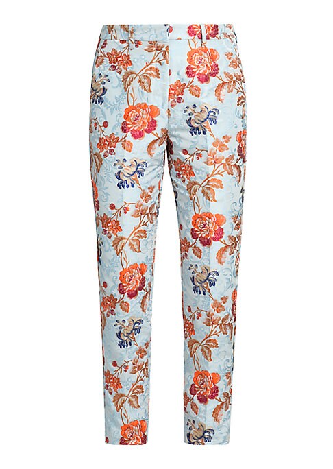 Floral Chic Crop Trousers