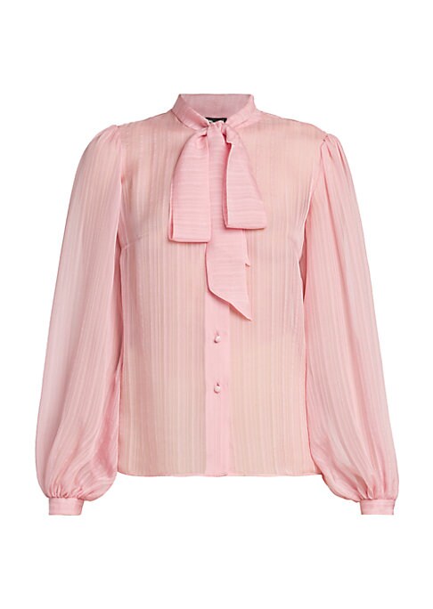 Elegant Silk Pleat Blouse