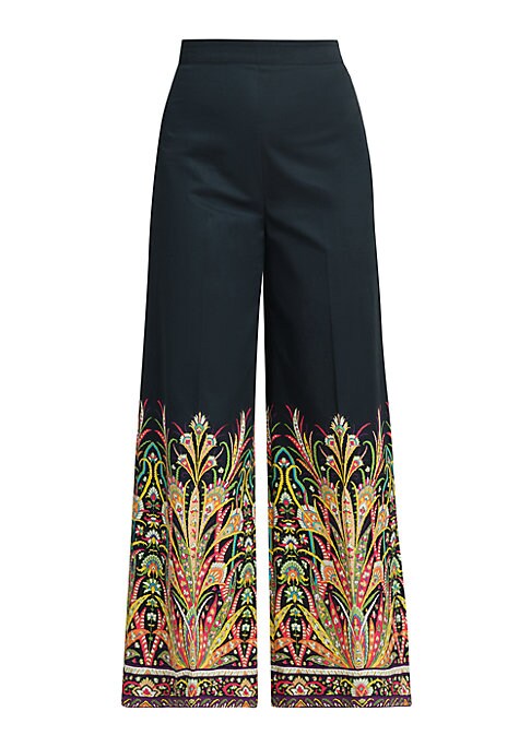 Vibrant Print Wide Trousers