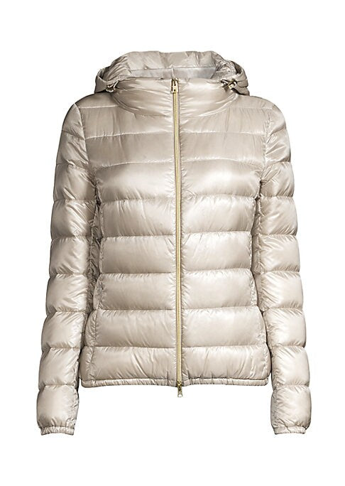 Chic Down Hooded Jacket
