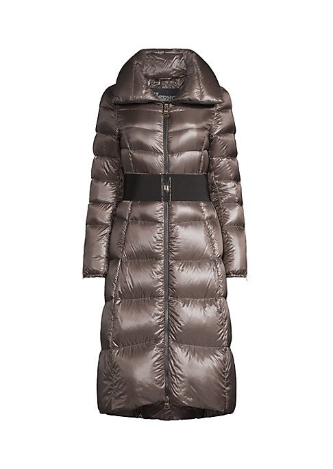 Chic Down Belted Jacket