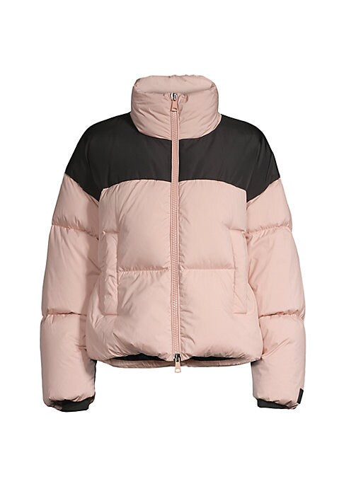 Chic Colorblock Puffer Jacket