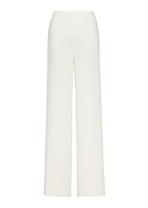 Elegant Silk Straight-Leg Trousers