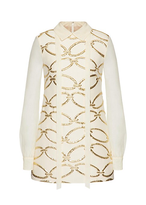 Luxe Silk Brocade Dress