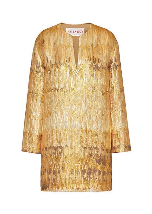 Luxe Metallic Kaftan Dress