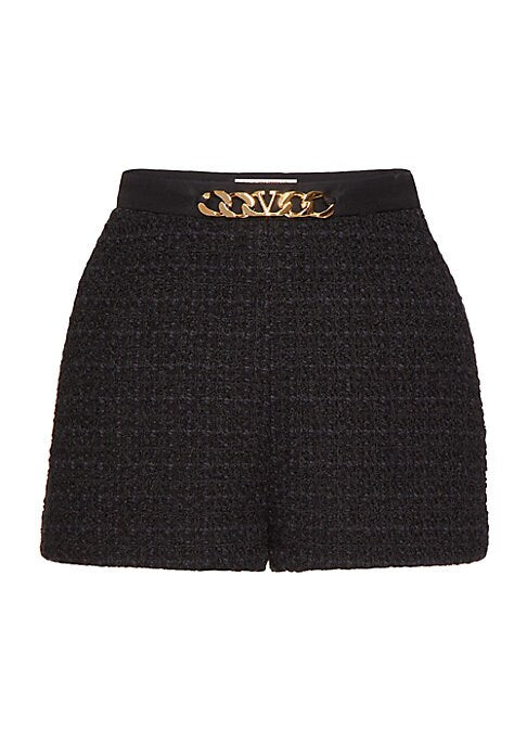 Chic Tweed Waist Shorts