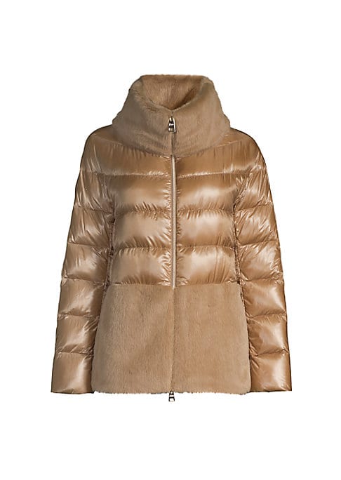 Faux Fur Down Jacket