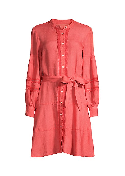 Lace Trim Peasant Dress