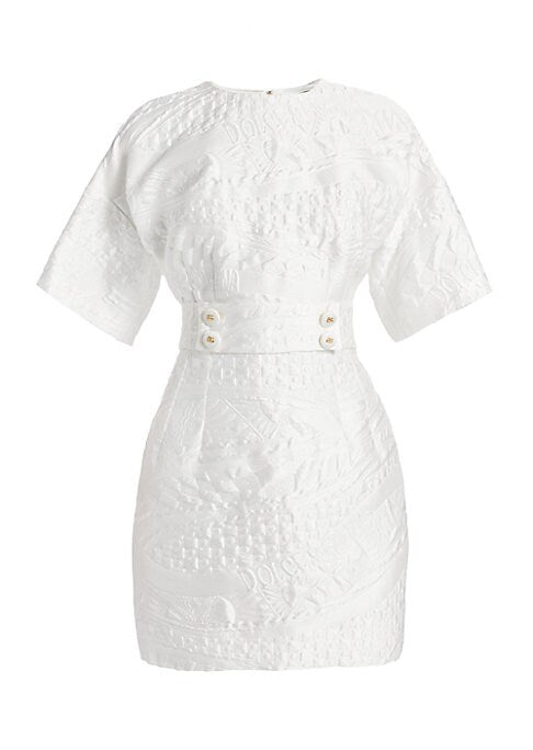 Elegant Motif Minidress