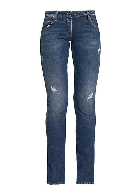 Chic Distressed Boot-Cut Jeans