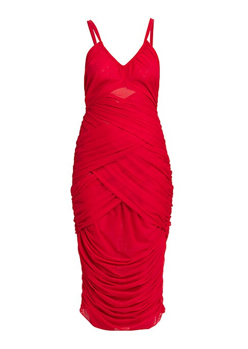 Chic Draped Midi Dress