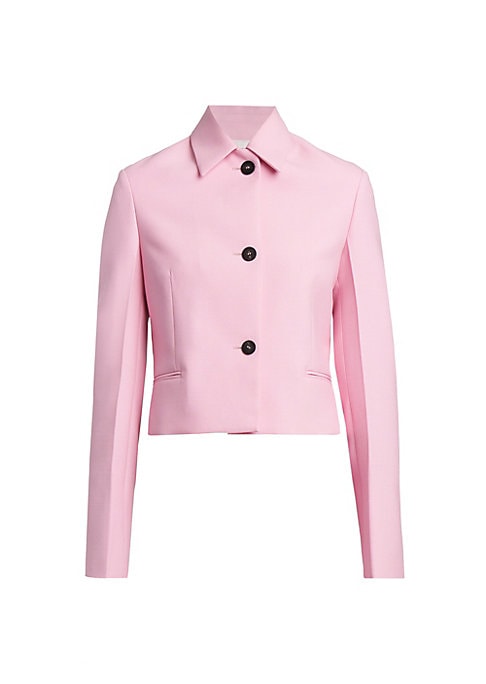 Cropped Chic Wool Blazer