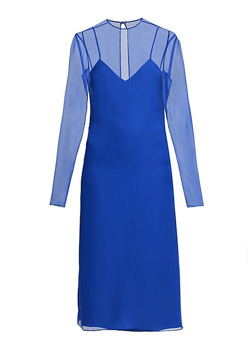 Elegant Midi Silk Dress