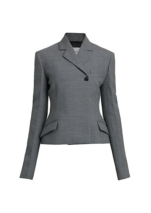 Cropped Asymmetrical Blazer