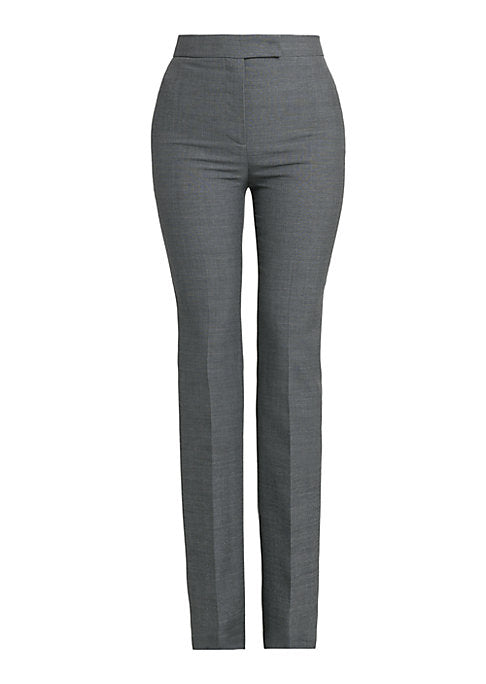 Chic Wool Pleat Trousers