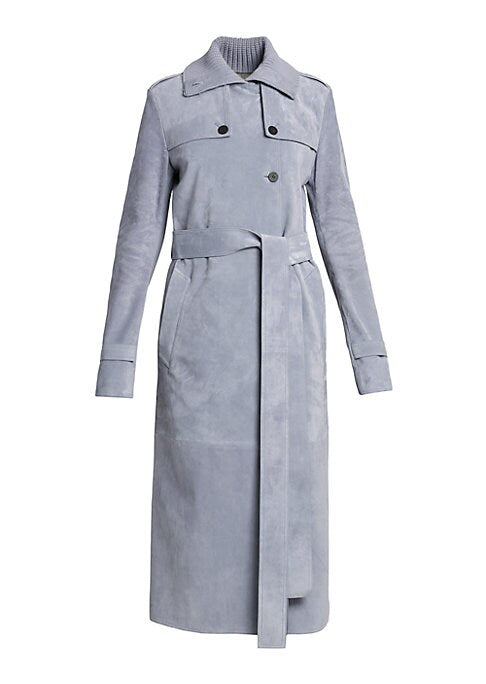 Suede Trench with Style