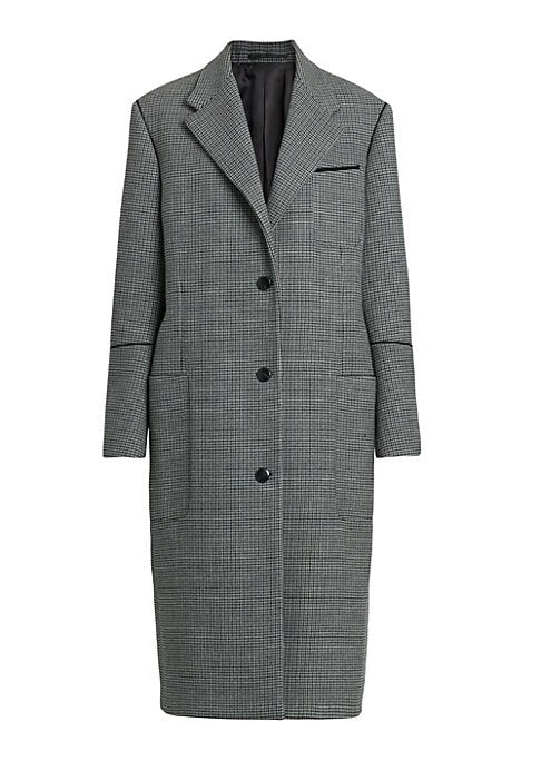 Oversized Houndstooth Coat