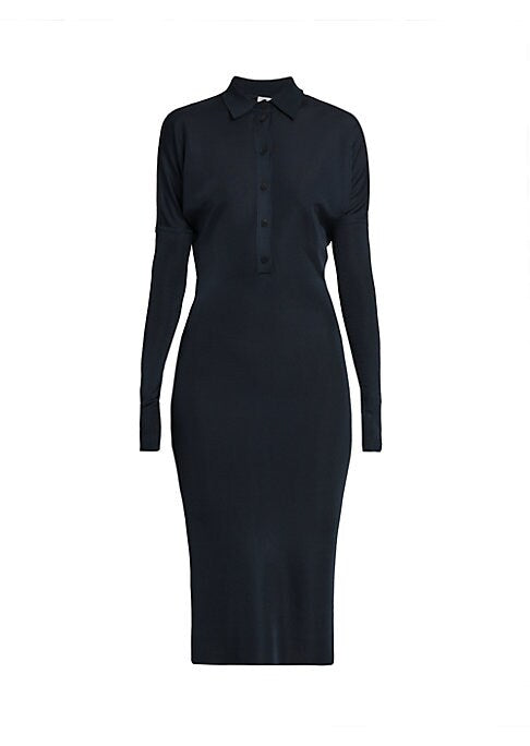 Chic Knit Polo Dress