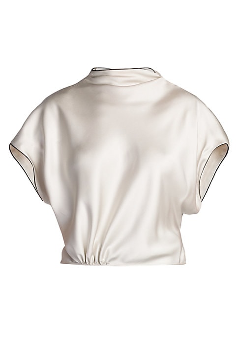 Chic Asymmetric Silk Top