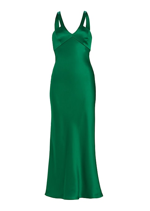Silk V-Neck Gown