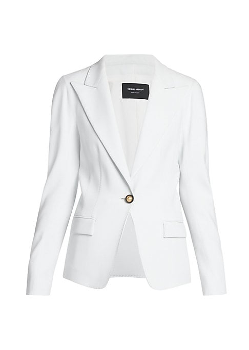 Elegant Blazer with Pearl Detail