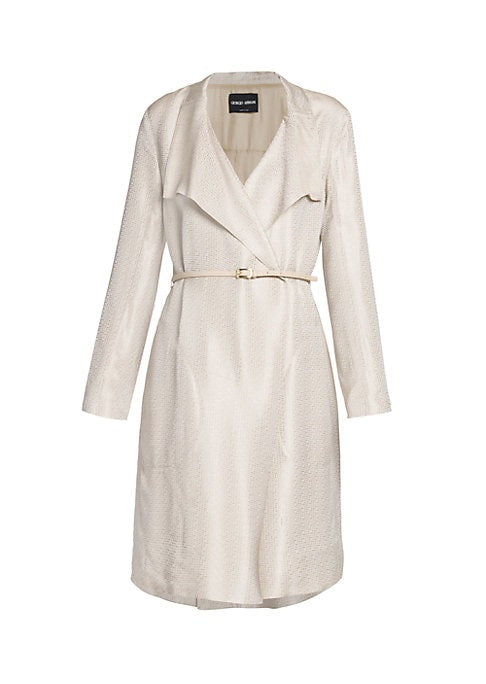 Shimmering Belted Jacket