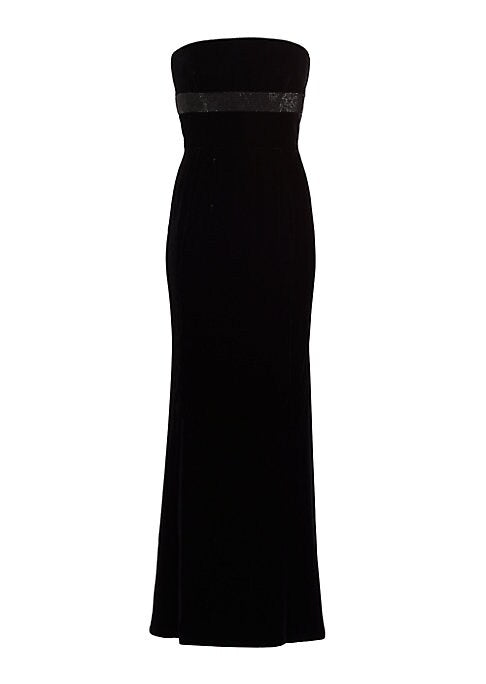 Glamorous Velvet Evening Dress