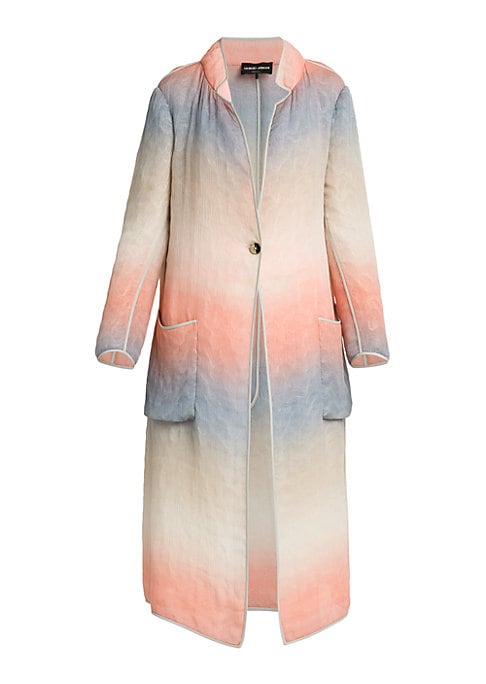 Vibrant Silk-Blend Coat