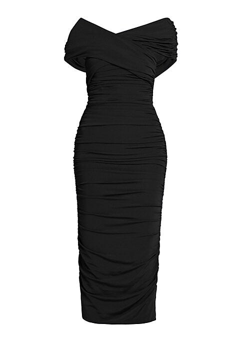 V-Ruched Elegance Dress
