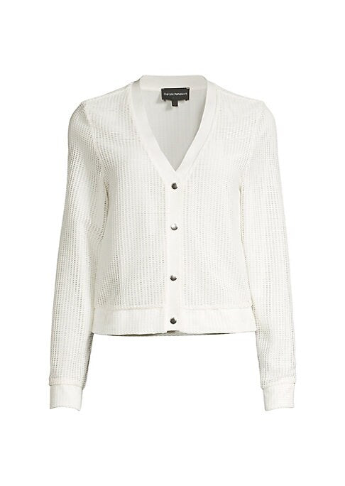 Chic Mesh Layer Cardigan