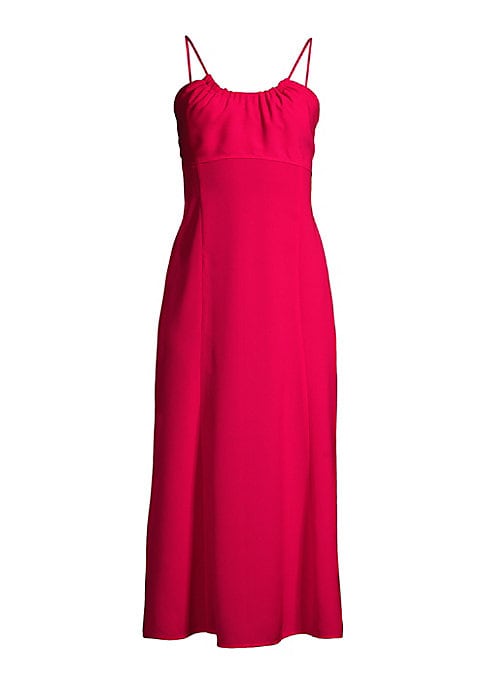 Elegant Crepe Midi Dress